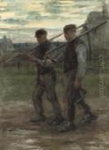 Harvesters Setting Out by Jozef Israels