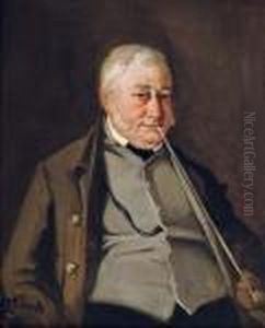 Abraham Kraijesteijn Smoking A Pipe