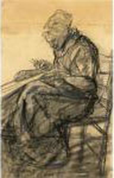 Nettenboetende Vrouw - view 1