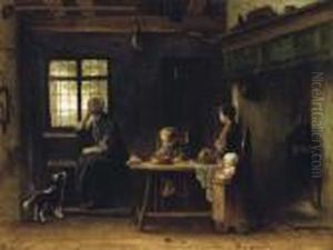 Waiting For Daddy by Jozef Israels