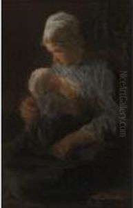 Mother And Child by Jozef Israels
