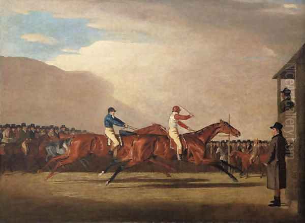 A match between Eagle and Bobtail, at Newmarket, 1804 - view 1
