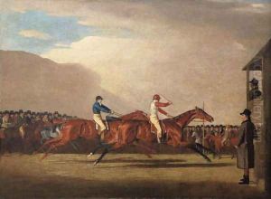 A match between Eagle and Bobtail, at Newmarket, 1804 by Benjamin Marshall