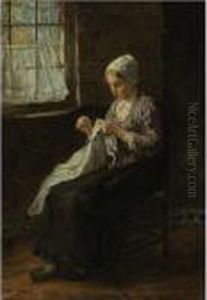 Mending By A Window