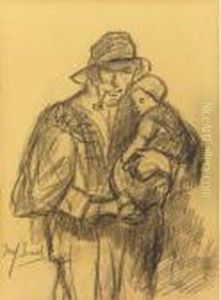 The Proud Father - A Study by Jozef Israels
