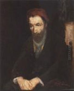 Portrait Of A Jewish Man by Jozef Israels