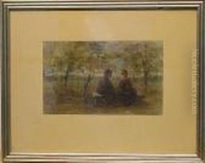 Courting Couple by Jozef Israels