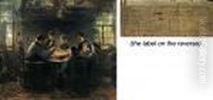 Paysans A Table; The Peasant's Mealtime by Jozef Israels