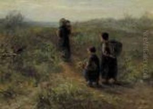 Crossing The Dunes by Jozef Israels