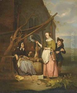 The poultry seller 2 by Gabriel Metsu