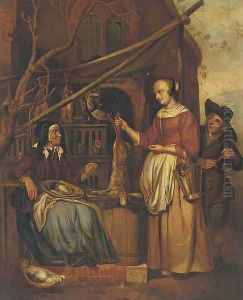 The poultry seller by Gabriel Metsu