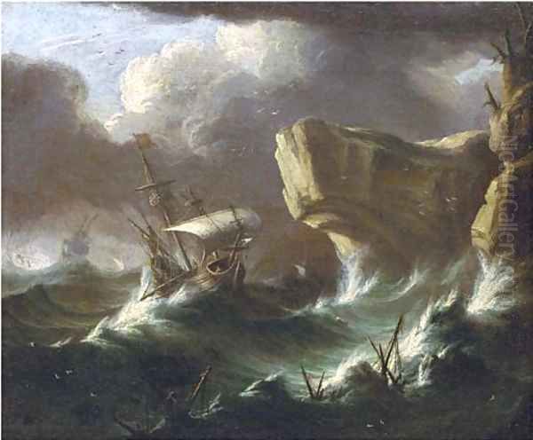 A storm at sea - view 1