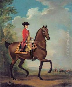 Equestrian portrait of Richard Hilary Taylor by David Morier
