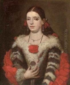 Portrait of a lady by Juan Carreno De Miranda