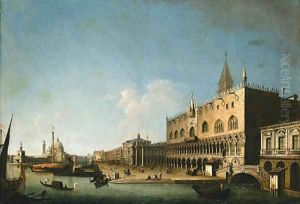 The Molo looking West with the Ducal Palace and the Piazzetta, Venice