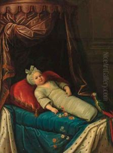 Portrait of a child, said to be The Enfant de France by Ircle Of Martin Van Mytens