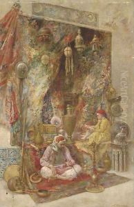 The hookah smoker by Nikolai Tarasievich Malyshev