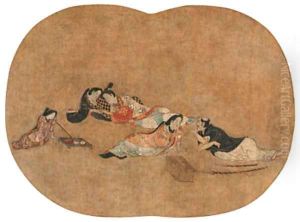 Dallying Couples by Iwasa Matabei