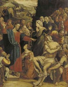 The Raising of Lazarus by Andre Menassier
