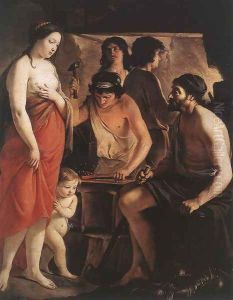 Venus at the Forge of Vulcan 1641 by Le Nain Brothers