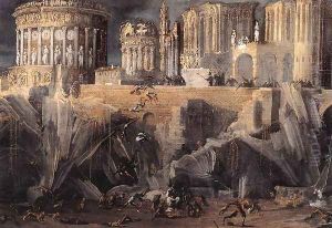 A Fantastic Architectural View by Francois de Nome (Monsu, Desiderio)