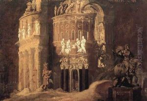 Landscape with Roman Ruins by Francois de Nome (Monsu, Desiderio)