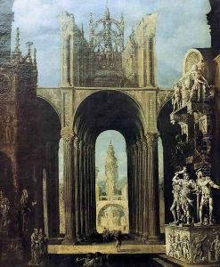 The Tomb of Solomon by Francois de Nome (Monsu, Desiderio)