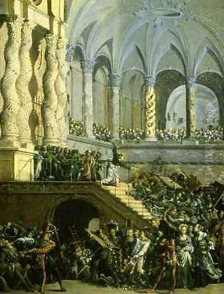 Christ Driving the Money Lenders from the Temple - view 1