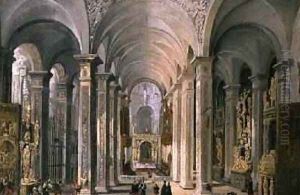 Interior of a Church by Francois de Nome (Monsu, Desiderio)