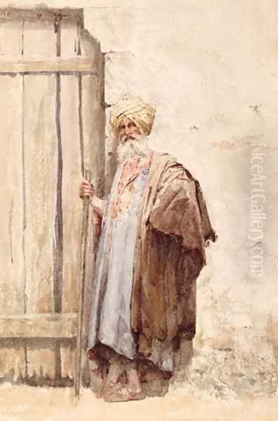 An arab by a doorway - view 1
