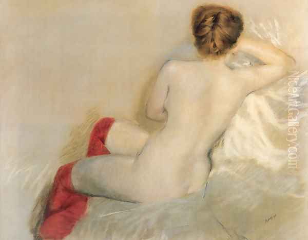 Nudo con le Calze Rosse - view 1