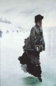 The Skater by Giuseppe de Nittis