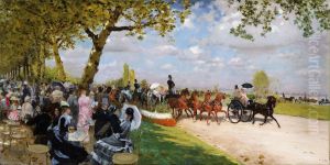 Return from the Races by Giuseppe de Nittis