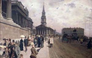The National Gallery, London by Giuseppe de Nittis