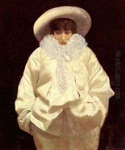 Sarah Bernhardt as Pierrot by Giuseppe de Nittis