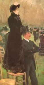 Horse Races in the Bois de Boulogne 1881 by Giuseppe de Nittis