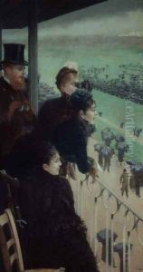 The Races at Auteuil by Giuseppe de Nittis