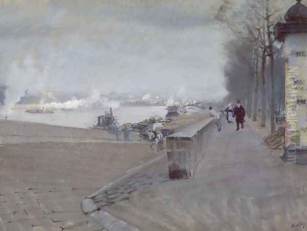 The Seine at Paris - view 1