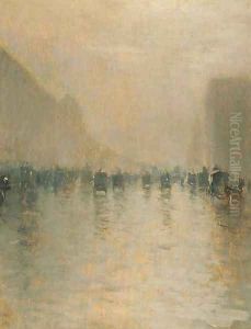 Giorno di nebbia a Londra (Foggy day in London) by Giuseppe de Nittis