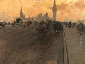 Westminster Bridge II by Giuseppe de Nittis