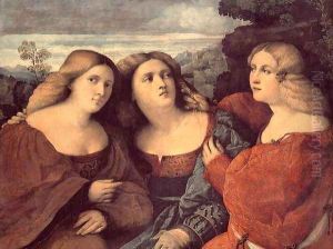 The Three Sisters (detail) 1520s by Palma Vecchio (Jacopo Negretti)