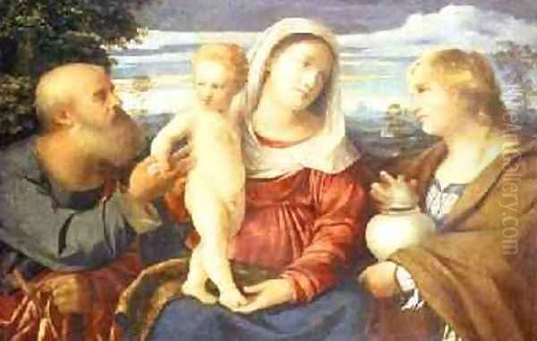 Sacra Conversazione by Palma Vecchio (Jacopo Negretti)
