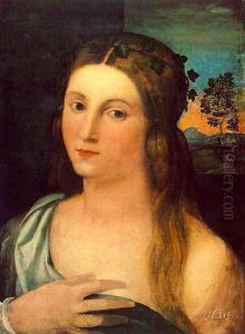 Portrait of a Young Woman by Palma Vecchio (Jacopo Negretti)