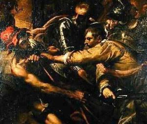 Soldiers disputing clothes
