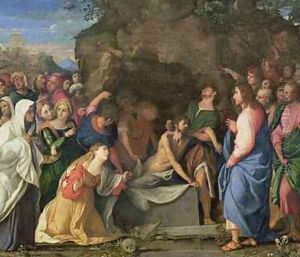 The Resurrection of Lazarus, c.1508-10 by Palma Vecchio (Jacopo Negretti)