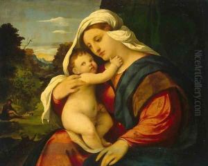 Madonna and Child 2 by Palma Vecchio (Jacopo Negretti)