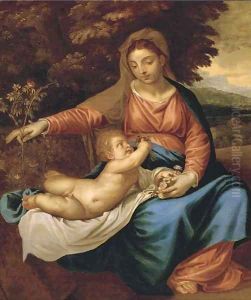 The Madonna and Child by Palma Vecchio (Jacopo Negretti)