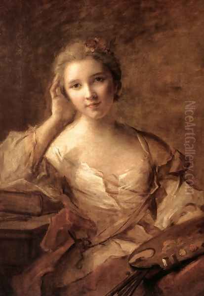Portrait of a Young Woman Painter - view 1