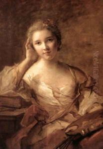 Portrait of a Young Woman Painter