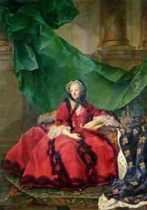 Portrait of Maria Leszczynska 1703-68 in Daily Dress